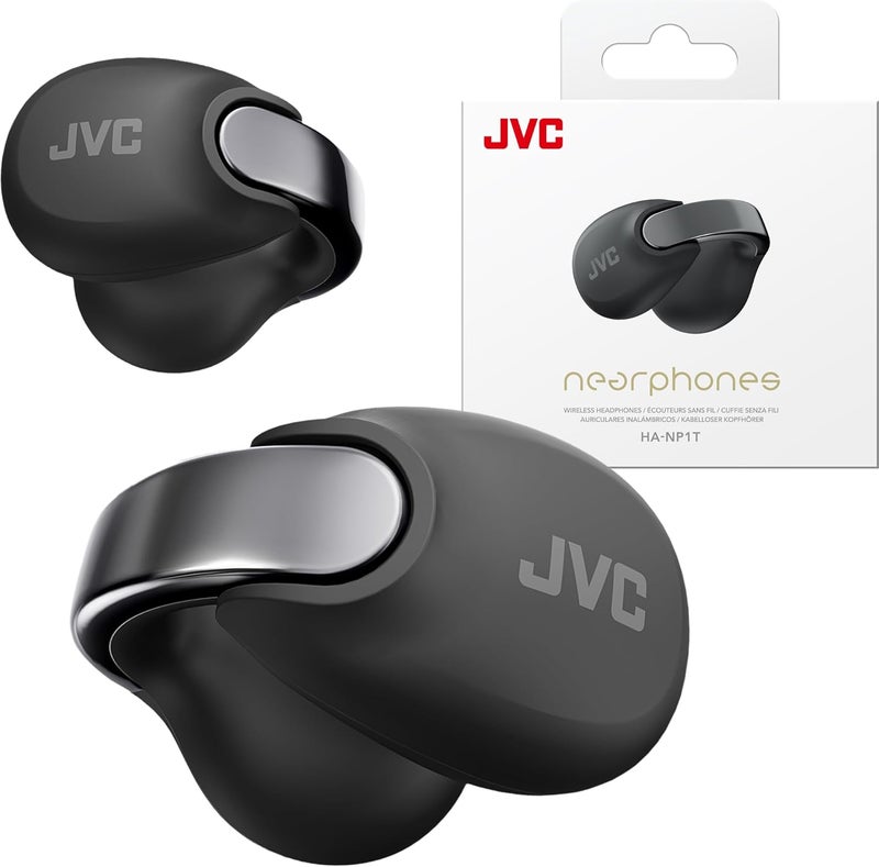 JVC Nearphones Open Ear True Wireless Headphones - Open Ear Earbuds - Bluetooth 5.3-24H Playback - IPX4 Water Resistant - Built-in Mic - Awareness & Comfort - Ear Clip Earbuds - HANP1T - Image 1